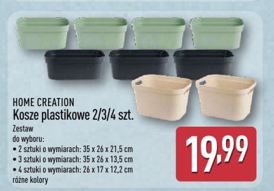 Kosze plastikowe 2/3/4 szt. promocja w Aldi
