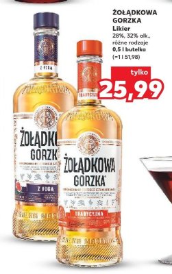 Likier Żołądkowa Gorzka tradycyjna 0,5 l  promocja w Kaufland