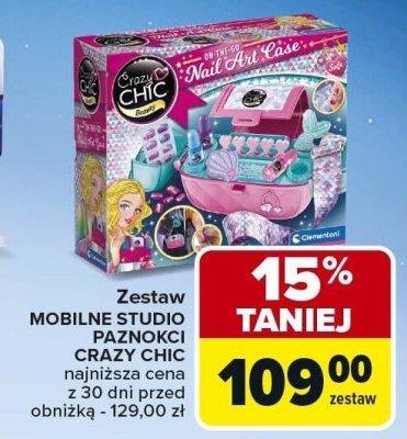 Zestaw Mobilne Studio Paznokci Crazy Chic promocja w Carrefour Market