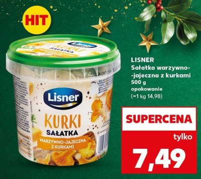 Sałatka LISNER warzywno-jajeczna z kurkami 500 g promocja w Kaufland
