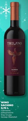 Wino SACHINO czerwone półwytrawne Rkatsiteli 0,75 L promocja w Duży Ben