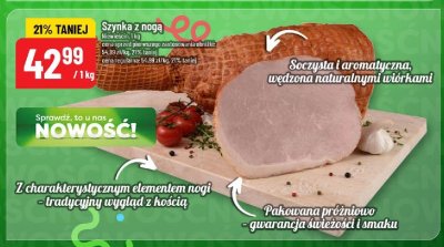 Szynka z nogą promocja w POLOmarket