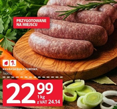 Kiełbasa biała surowa Prosiaczek promocja w Selgros