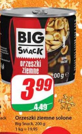 Orzeszki ziemne solone Big snack promocja