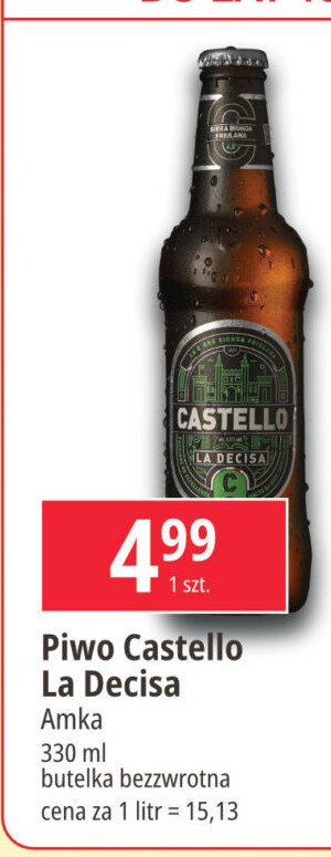 Piwo Castello la decisa promocja