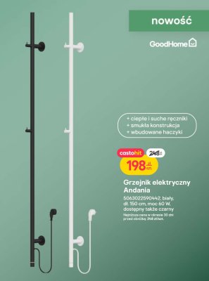 Grzejnik elektryczny Andania promocja w Castorama