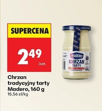 Chrzan tradycyjny tarty 160 g promocja w Biedronka
