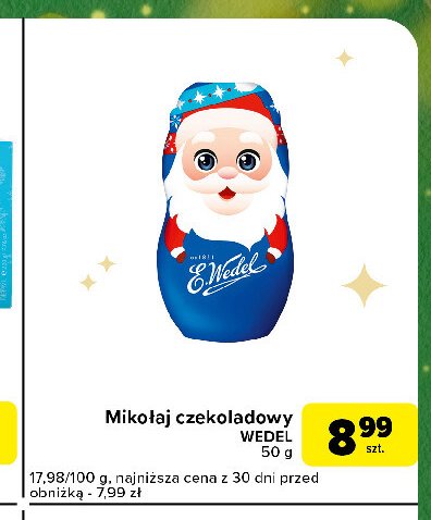 Figurka mikołaj E.WEDEL promocja