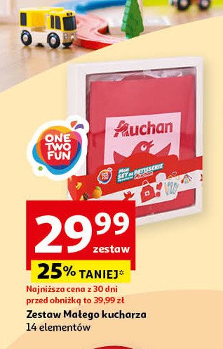 Zestaw małego kucharza One two fun promocja w Auchan