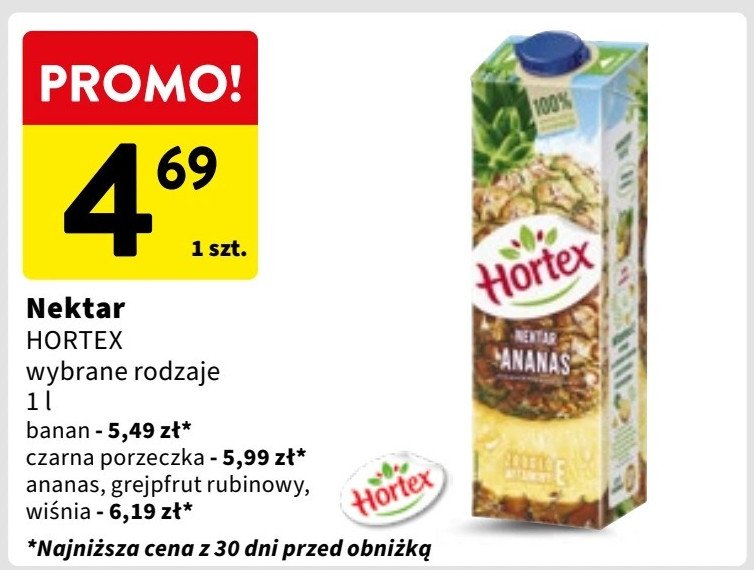 Nektar ananasowy Hortex promocja