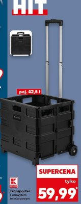 Transporter z uchwytem teleskopowym promocja w Kaufland