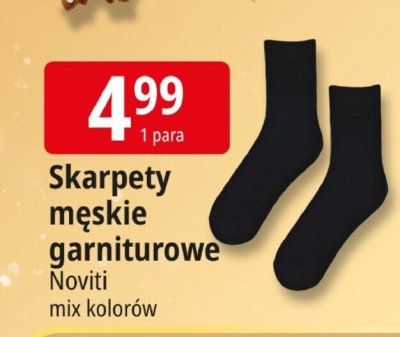Skarpety męskie garniturowe Noviti mix kolorów promocja w Leclerc