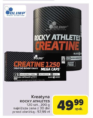 Creatine mega caps Olimp sport nutrition creatine promocja w Carrefour