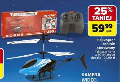 Helikopter zdalnie sterowany promocja w Carrefour