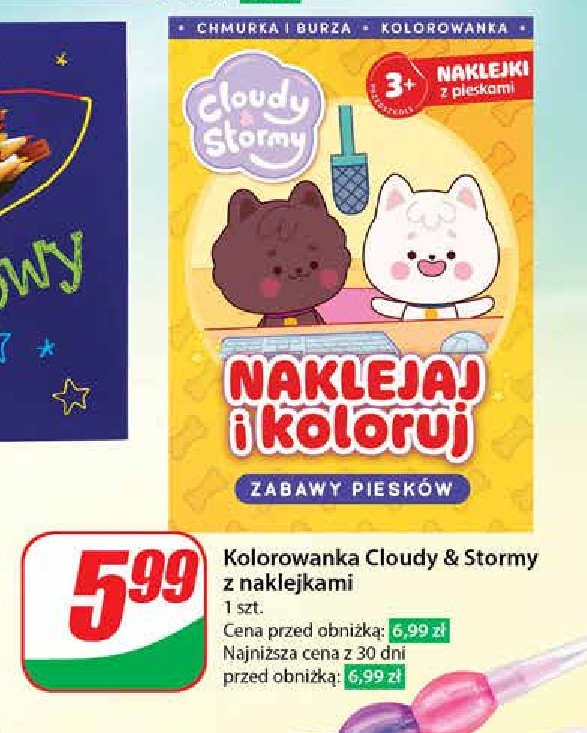 Cloudy & stormy - naklejaj i koloruj promocja