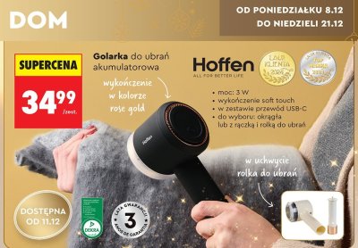 Golarka do ubrań akumulatorowa Hoffen promocja w Biedronka