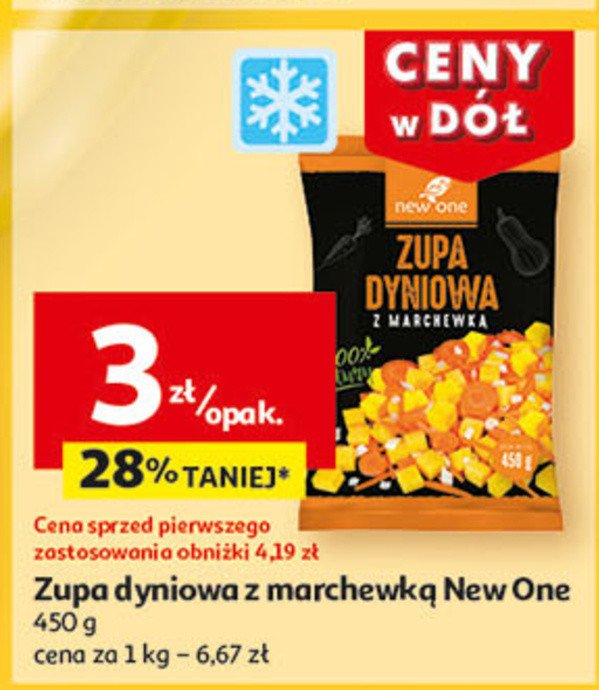 Zupa dyniowa z marchewką NEW ONE promocja