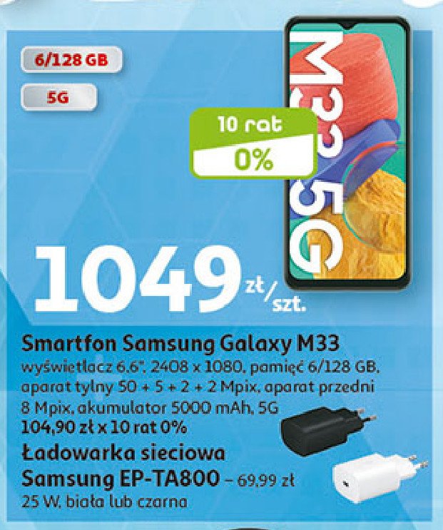 Ładowarka ep-ta800nbegeu Samsung promocja