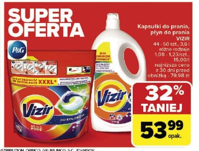 Kapsu艂ki do prania do kolor贸w Vizir all in one pods promocja