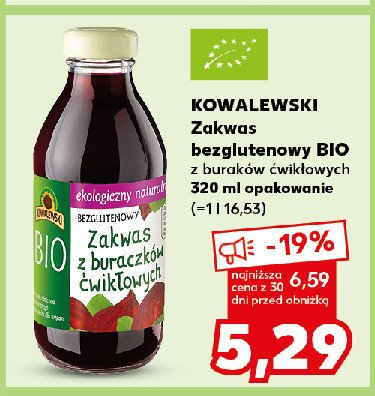 Żywy zakwas z buraczków ćwikłowych Kowalewski promocja w Kaufland