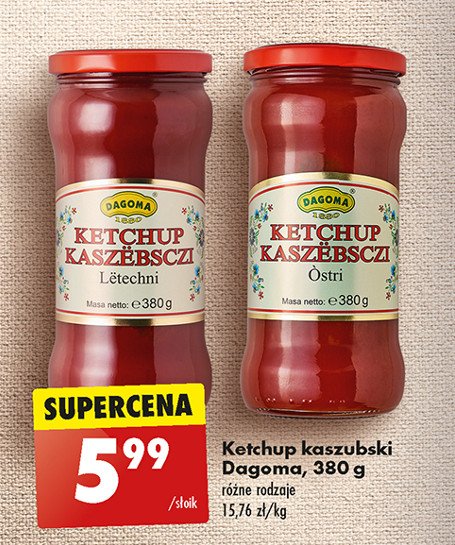 Ketchup kaszubski ostry Dagoma promocja