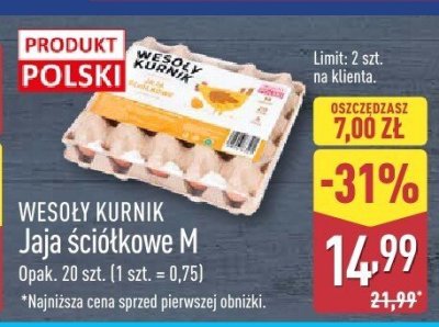 Jaja promocja w Aldi