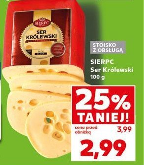 Ser królewski Sierpc promocja w Leclerc