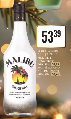 Likier 0,7 l promocja w Dino