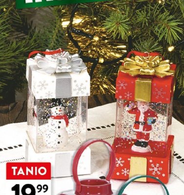 Latarenka LED 12 cm na baterie z bałwanem promocja w Intermarche