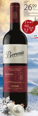 Wino czerwone BERONIA 750 ML promocja w Selgros