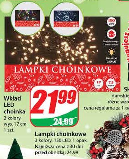 Lampki dekoracyjne 150 led promocja w Auchan