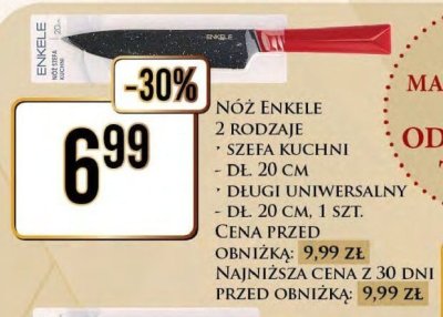 Nóż długi uniwersalny dł. 20 cm promocja w Dino