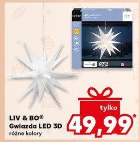 Gwiazda bożonarodzeniowa dekoracja led Liv & bo promocja