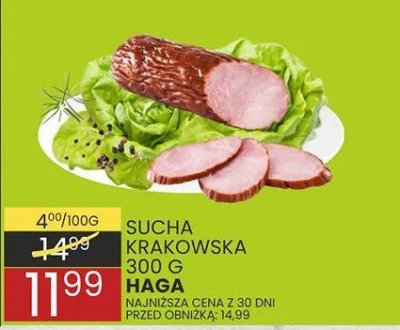Szynka krakowska Haga promocja w Wafelek