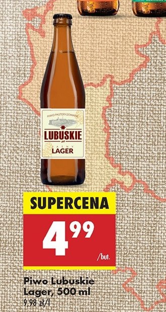 Piwo Lubuskie lager promocja w Biedronka