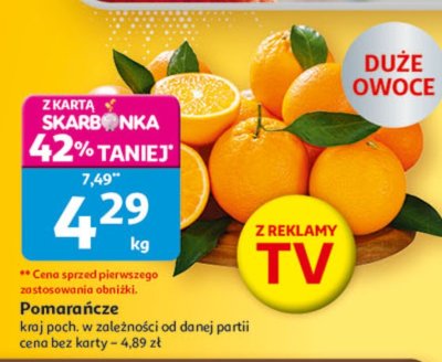 Pomarańcze promocja w Auchan