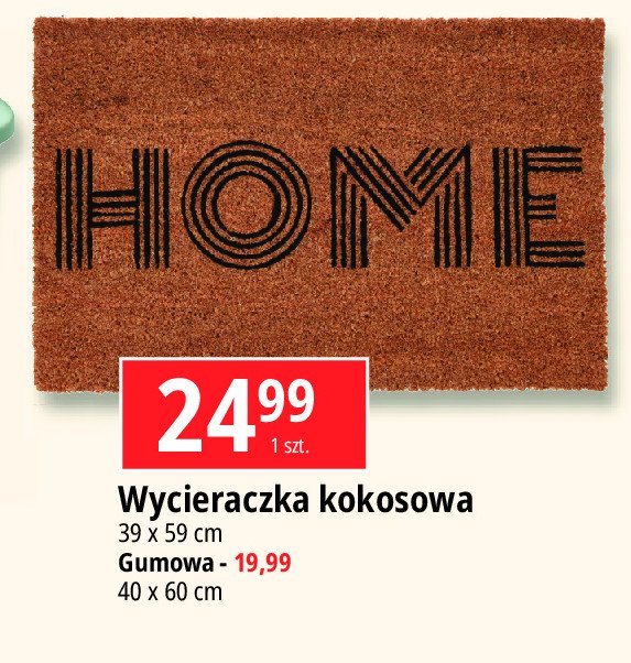 Wycieraczka kokosowa 39x59 cm promocja