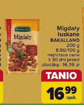 Migdały kalifornijskie Bakalland promocja w Carrefour Market