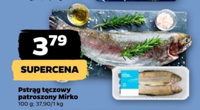 Pstrąg tęczowy patroszony  promocja w Netto