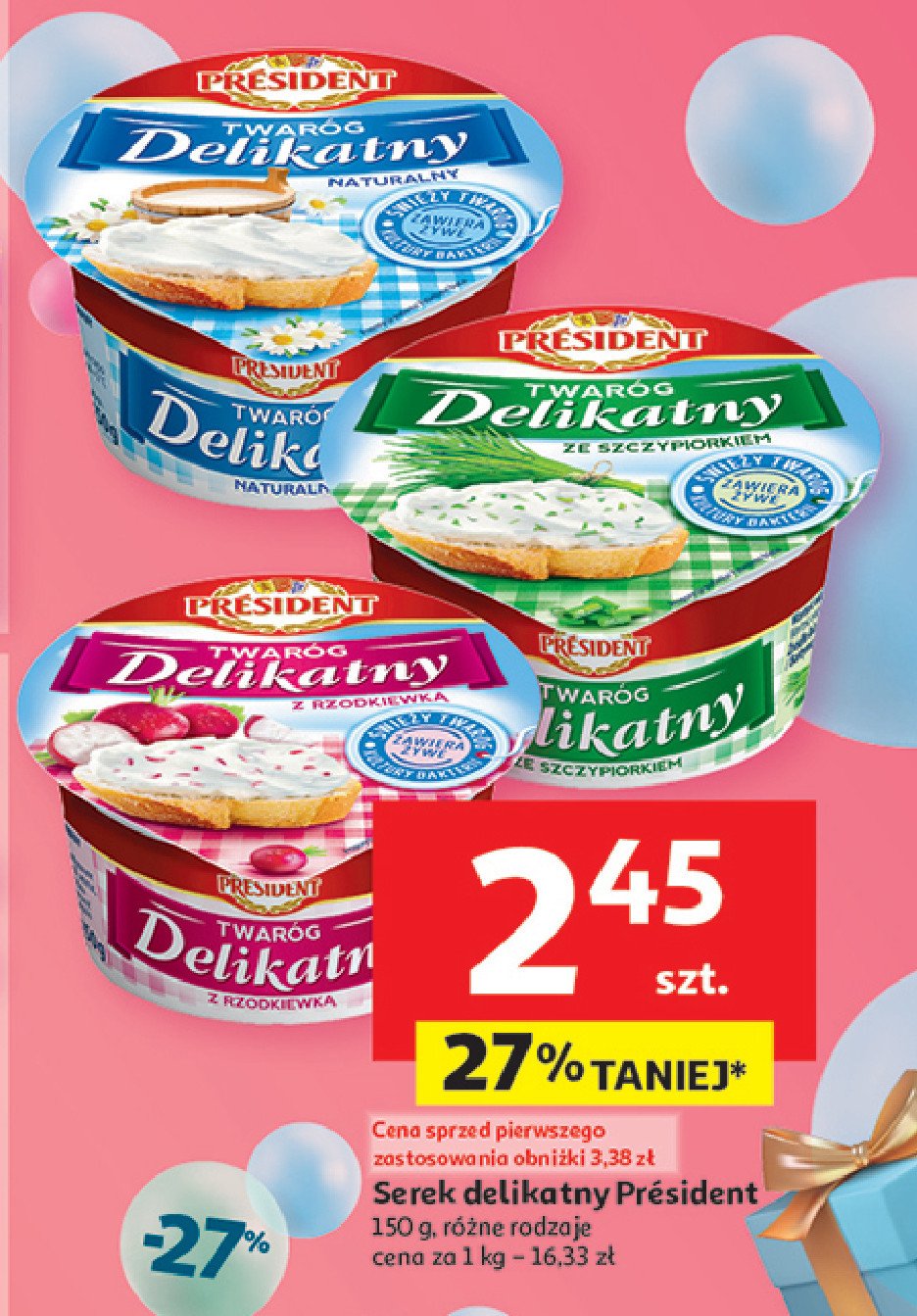 Twaro偶ek delikatny ze szczypiorkiem President promocja