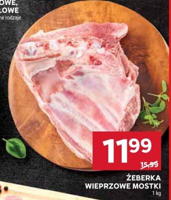 Żeberka wieprzowe mostki promocja w Stokrotka