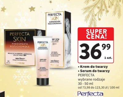 Krem do twarzy + Serum do twarzy PERFECTA wybrane rodzaje 30-50ml promocja w Intermarche