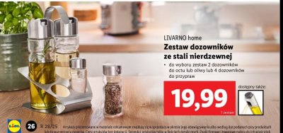 Dozowniki do octu lub oliwy LIVARNO HOME promocja