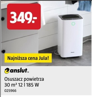 Osuszacz powietrza 30 m² 12 l 85 W Anslut promocja w Jula