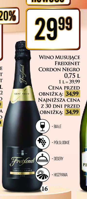 Wino FREIXENET CORDON NEGRO promocja