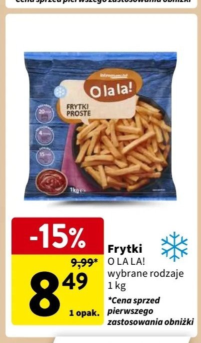 Frytki proste O la la! promocja