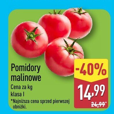 Pomidory malinowe Aldi promocja w Aldi