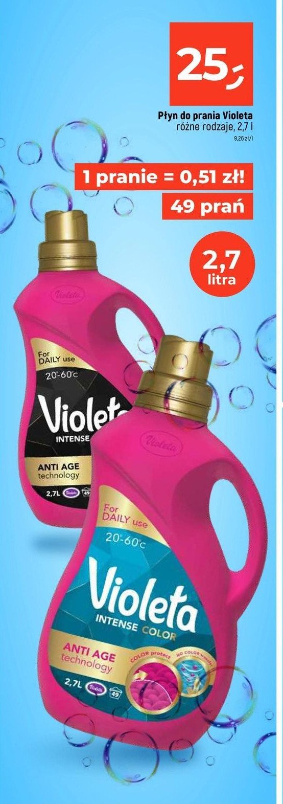 Płyn do prania intensive color Violeta promocja w Dealz