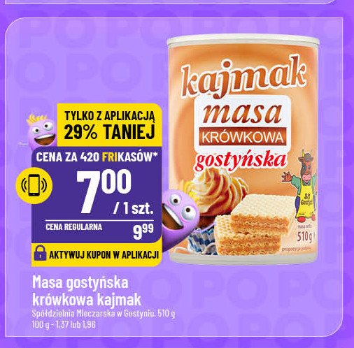 Masa krówkowa kajmak Gostyń promocja w POLOmarket