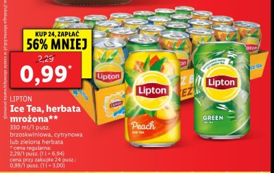 Herbata mrożona classic Lipton green ice tea Lipton ice tea promocja